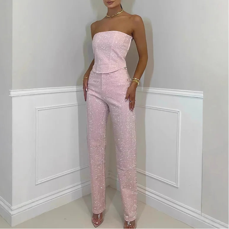 Emilia Sequin Denim Set
