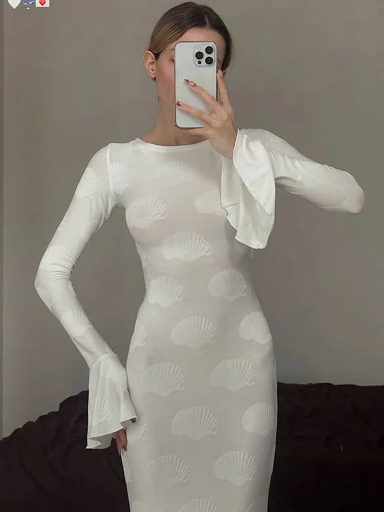 Ana Shell-Back Maxi Dress
