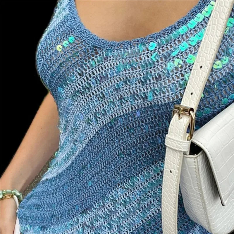 Ottilie Sequin Knit Cami