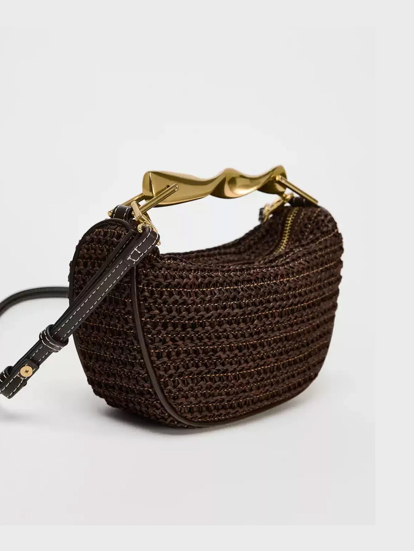Avenia Woven Handle Bag