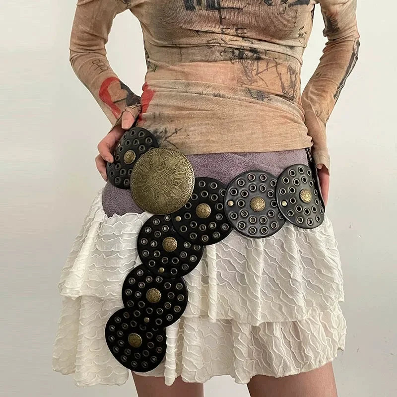 Ophelia Studded Disc Belt
