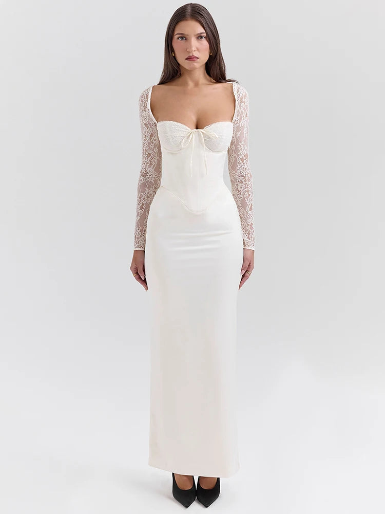 Kiera Lace Sleeve Gown