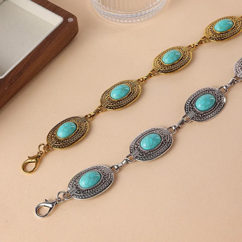 Monica Turquoise Waist Chain