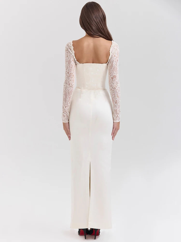 Kiera Lace Sleeve Gown