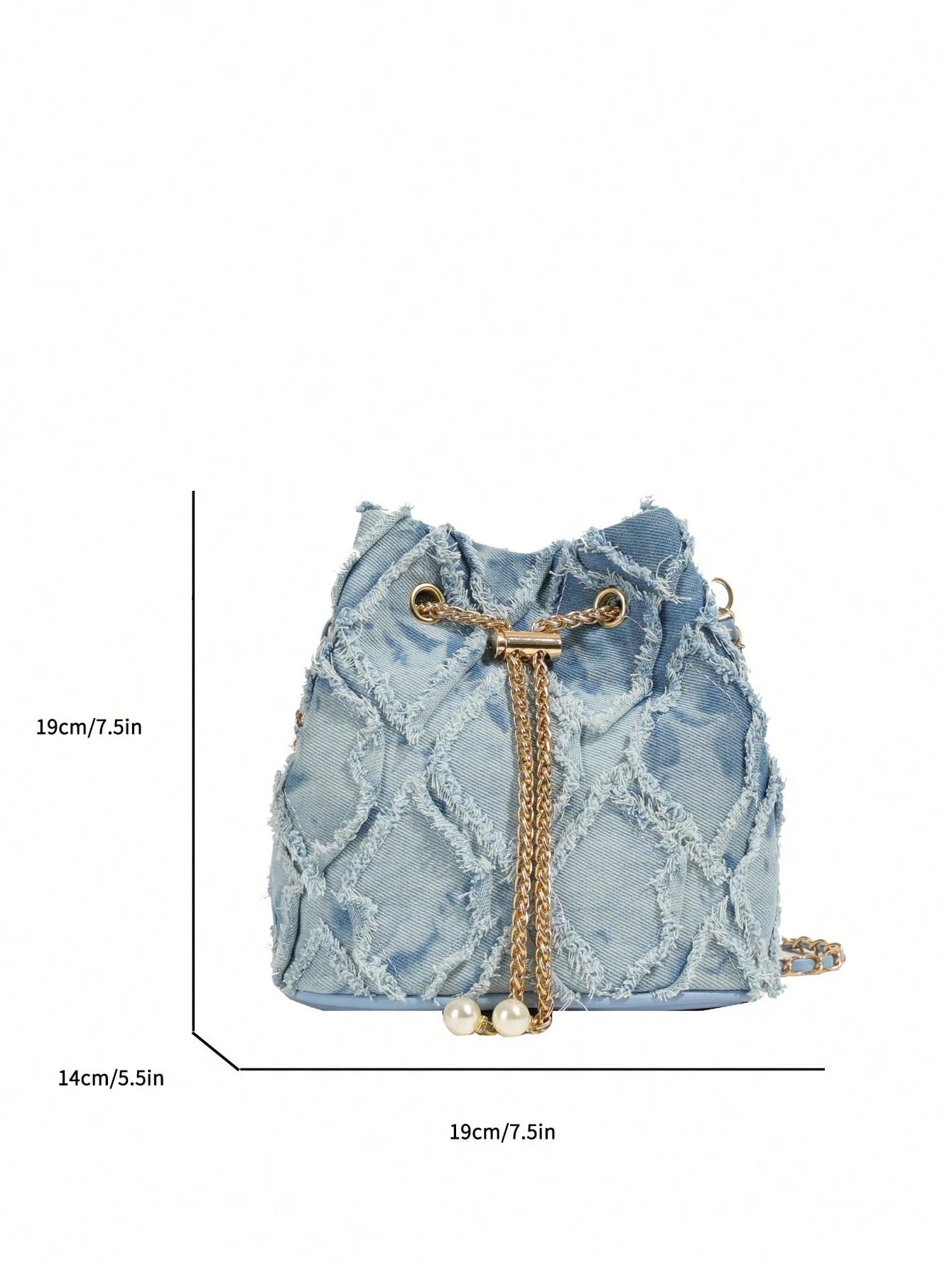 Tallulah Quilted Denim Pouch