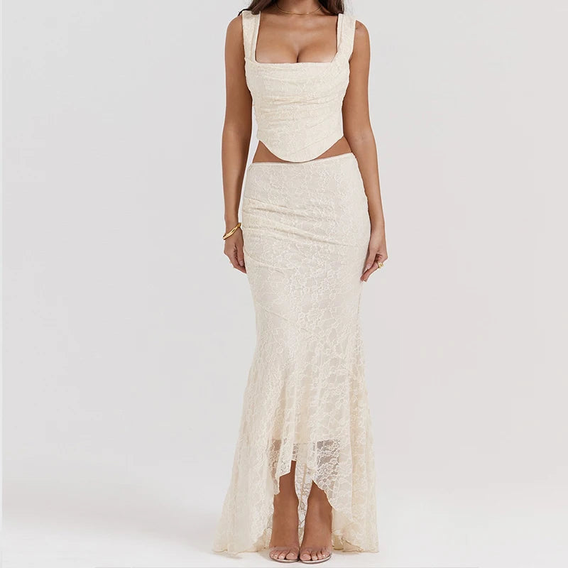 Renna Floral Draped Two-Piece Set
