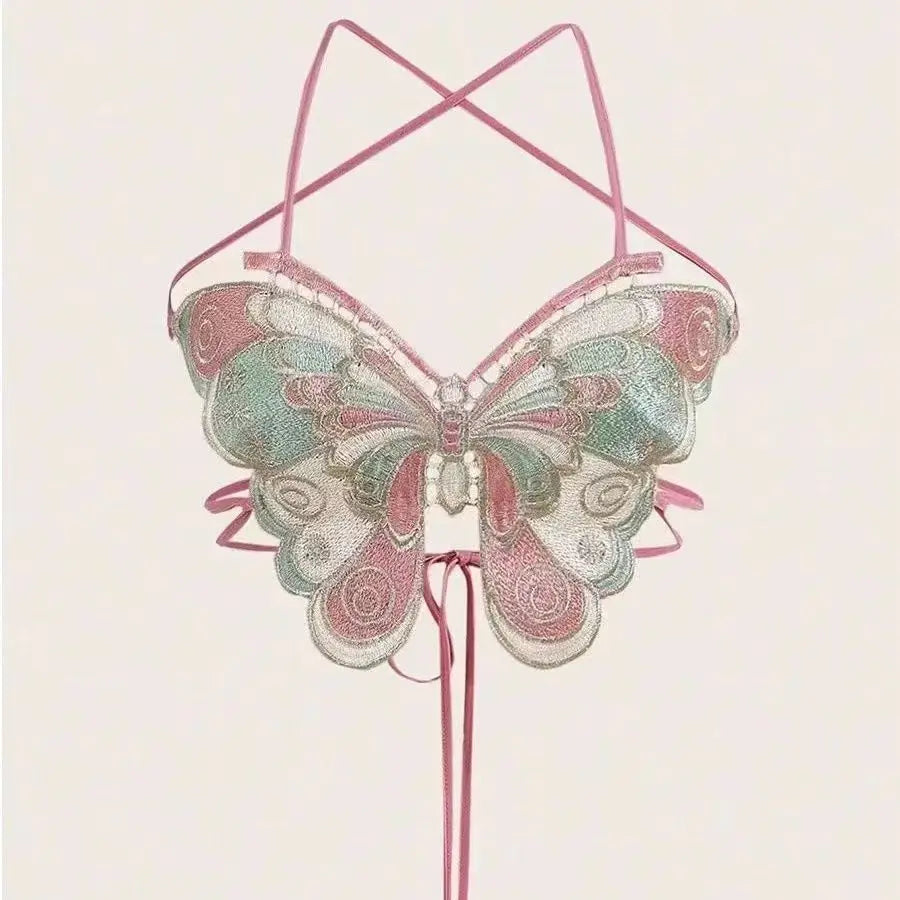 Mariposa Embroidered Butterfly Top