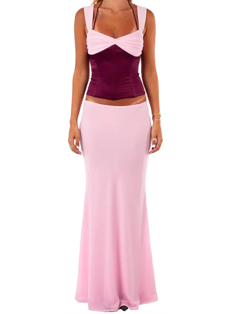 Valentina Two-Tone Evening Set