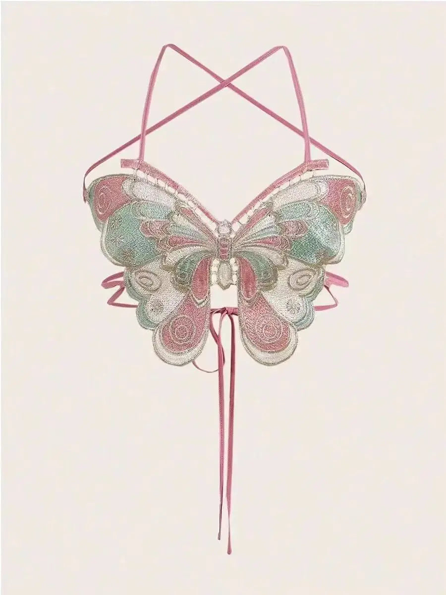 Mariposa Embroidered Butterfly Top