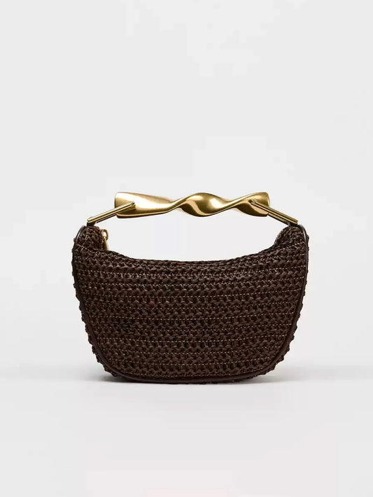 Avenia Woven Handle Bag