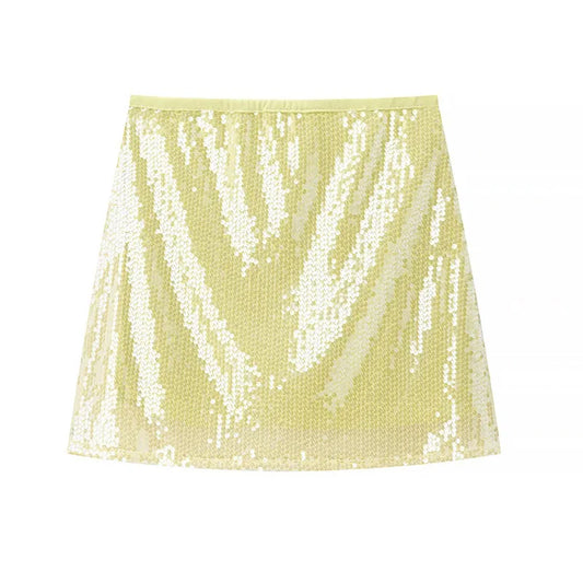 Gina Sequin Mini Skirt