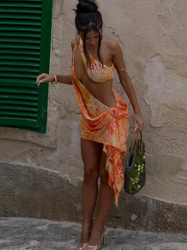 Cecilia Cut-Out Drape Dress